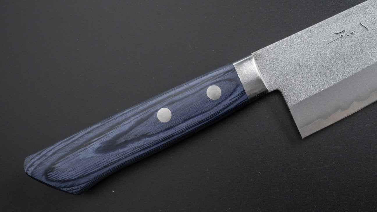 Hitohira NM Nashiji Santoku 170mm Pakka Handle