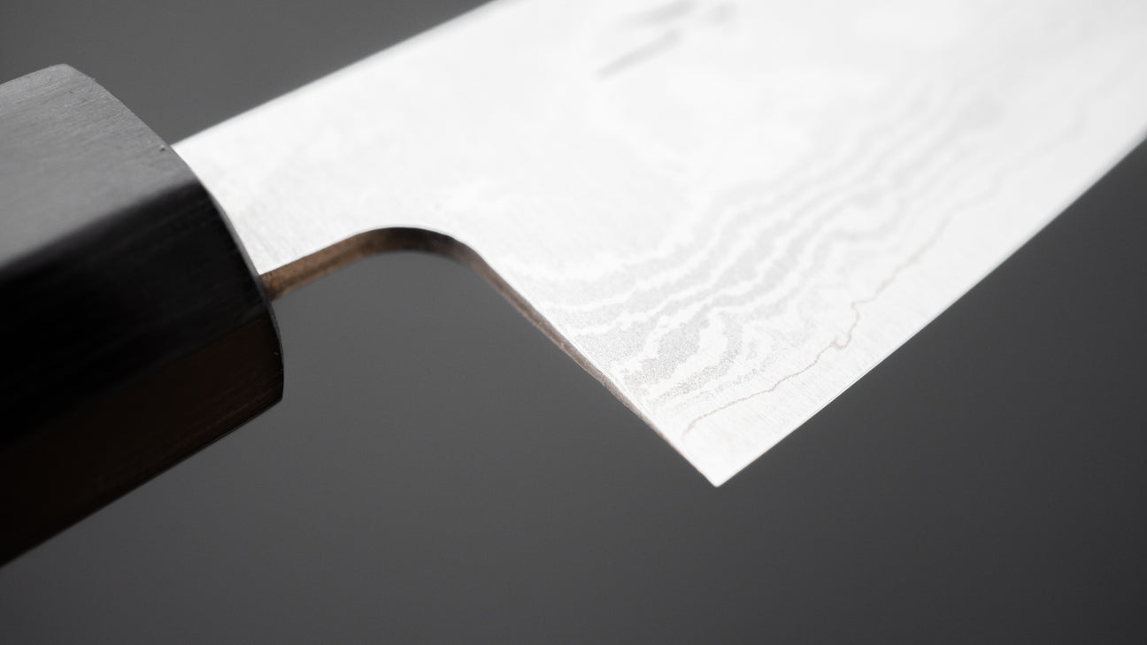 Hitohira Setsu Forged VG-10 Damascus Petty 140mm Jutan Handle