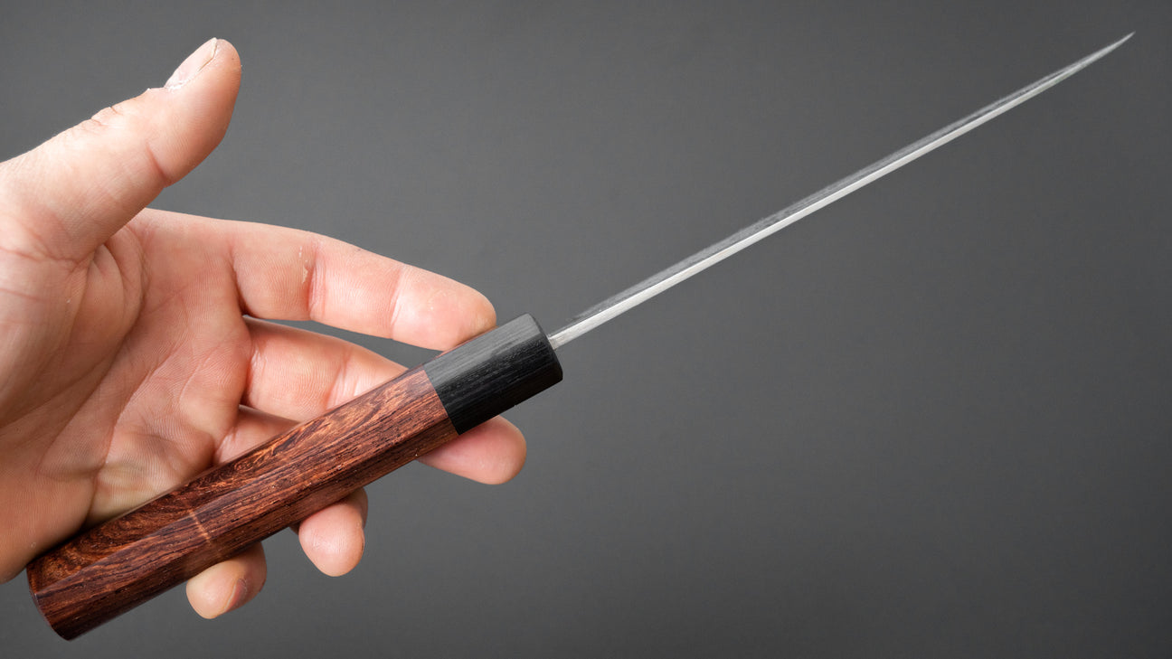 Hitohira Setsu gesmeed VG-10 Damascus Santoku 165 mm Jutan-handvat