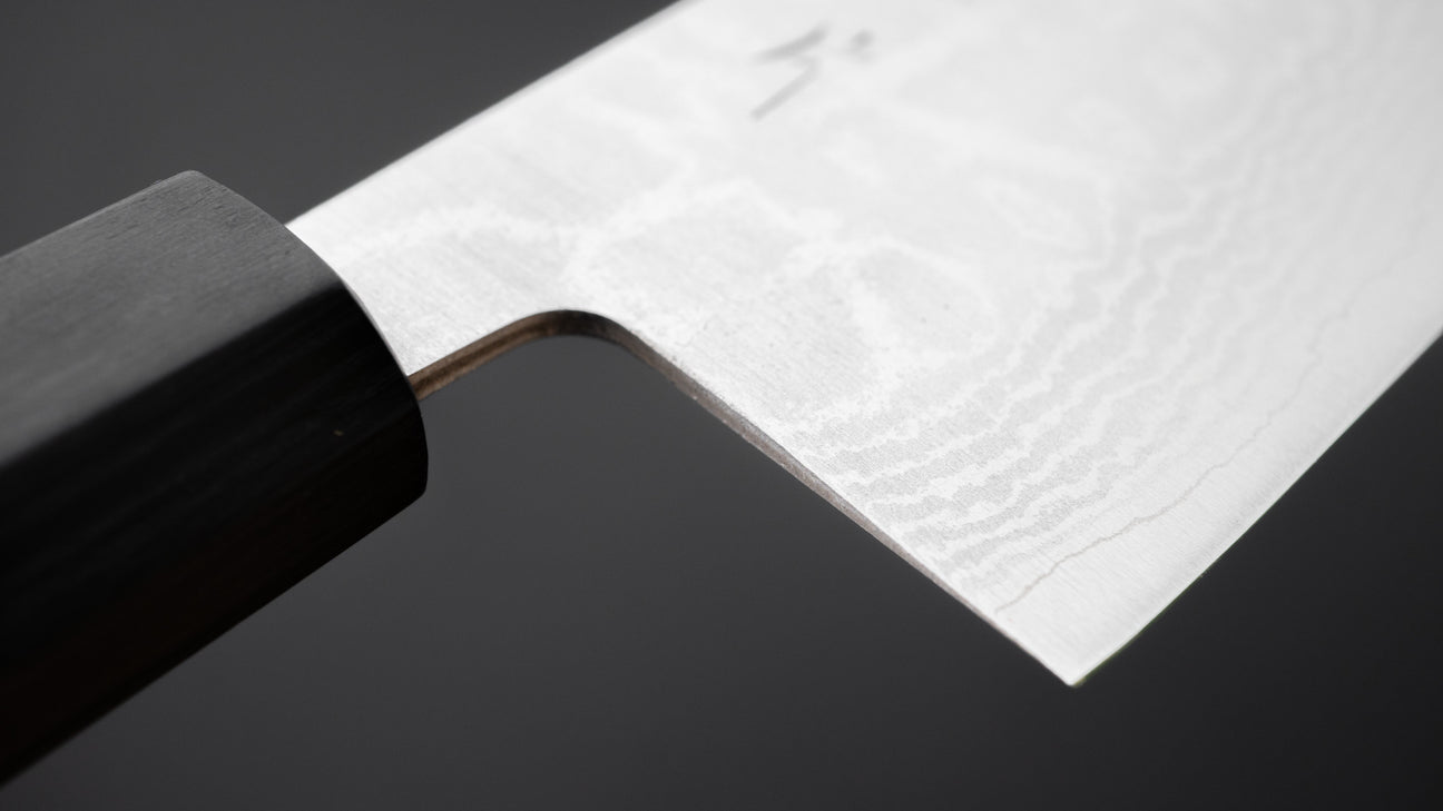 Hitohira Setsu Forged VG-10 Damascus Nakiri 165mm Jutan Handle