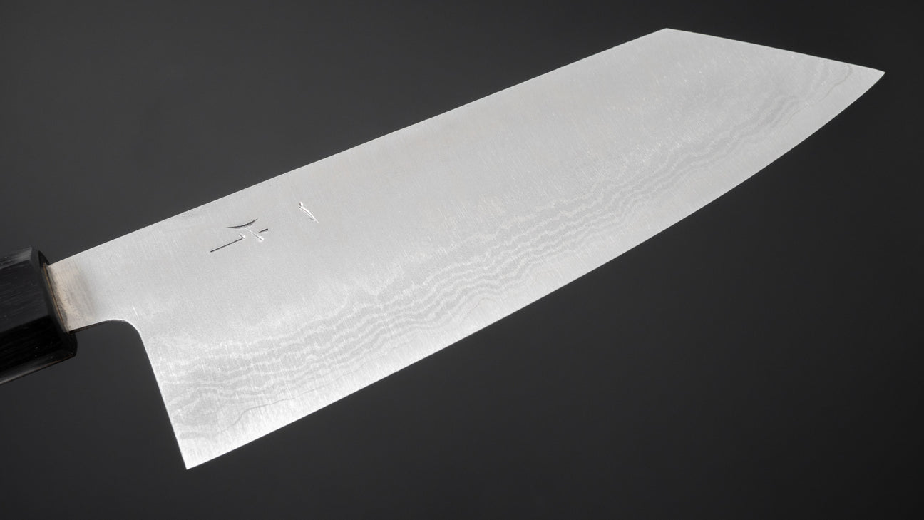 Hitohira Setsu Forged VG-10 Damascus Bunka 170mm Jutan Handle