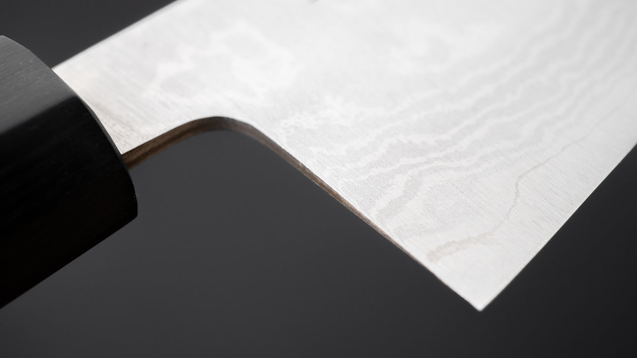 Hitohira Setsu Forged VG-10 Damascus Bunka 170mm Jutan Handle