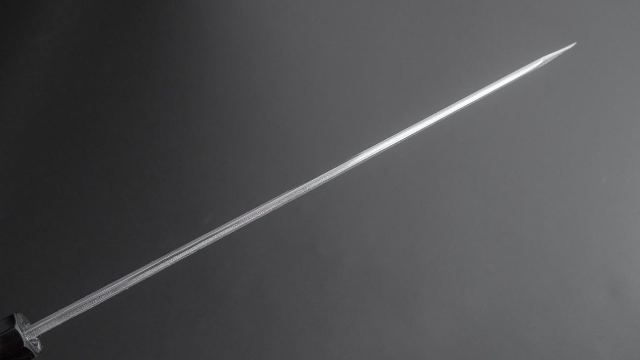 Hitohira Kikuchiyo Mosuke Enmon White #1 Kiritsuke 270mm Taihei Ebony Handle Mirror polish (Saya)