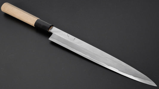 Hitohira Kikuchiyo Manzo White #3 Yanagiba 210mm Ho Wood Handle (D-Shape)