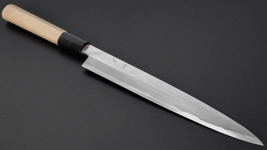 Hitohira Kikuchiyo Manzo Wit #3 Yanagiba 210 mm Ho houten handvat (D-vorm)