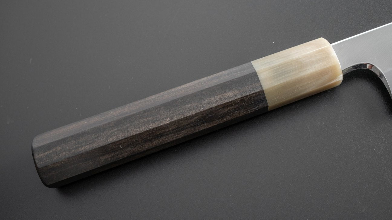 Hitohira Togashi Wit #1 Roestvrij bekleed Sujihiki 270 mm Taihei ebbenhouten handvat