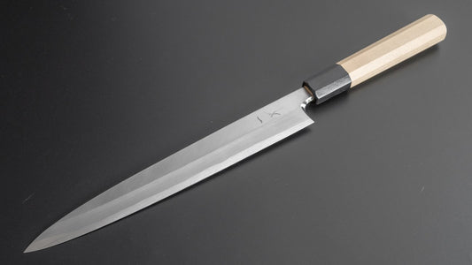 Hitohira Kikuchiyo Manzo Wit #3 Linkshandige Yanagiba 240 mm Ho houten handvat