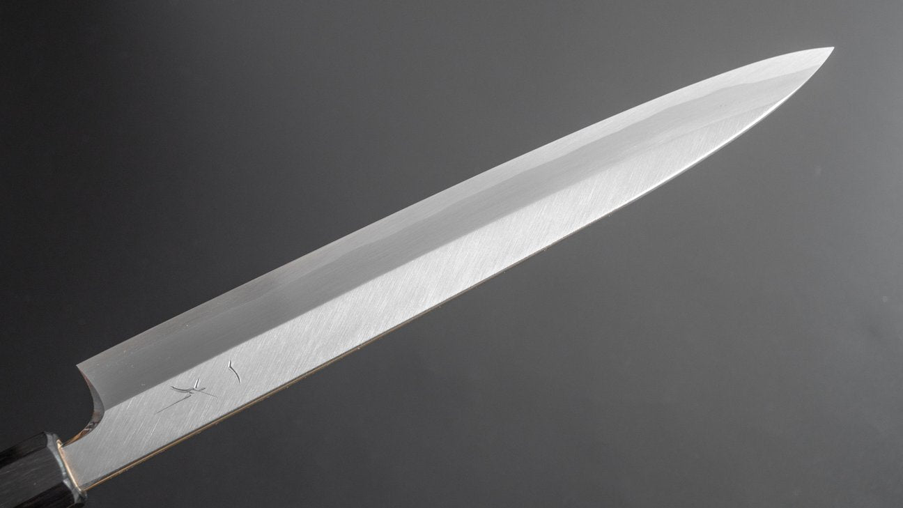 Hitohira Kikuchiyo Manzo White #3 Left-Handed Yanagiba 240mm Ho Wood Handle