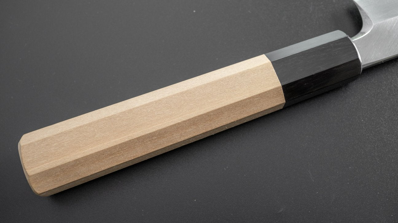 Hitohira Kikuchiyo Manzo White #3 Left-Handed Yanagiba 240mm Ho Wood Handle