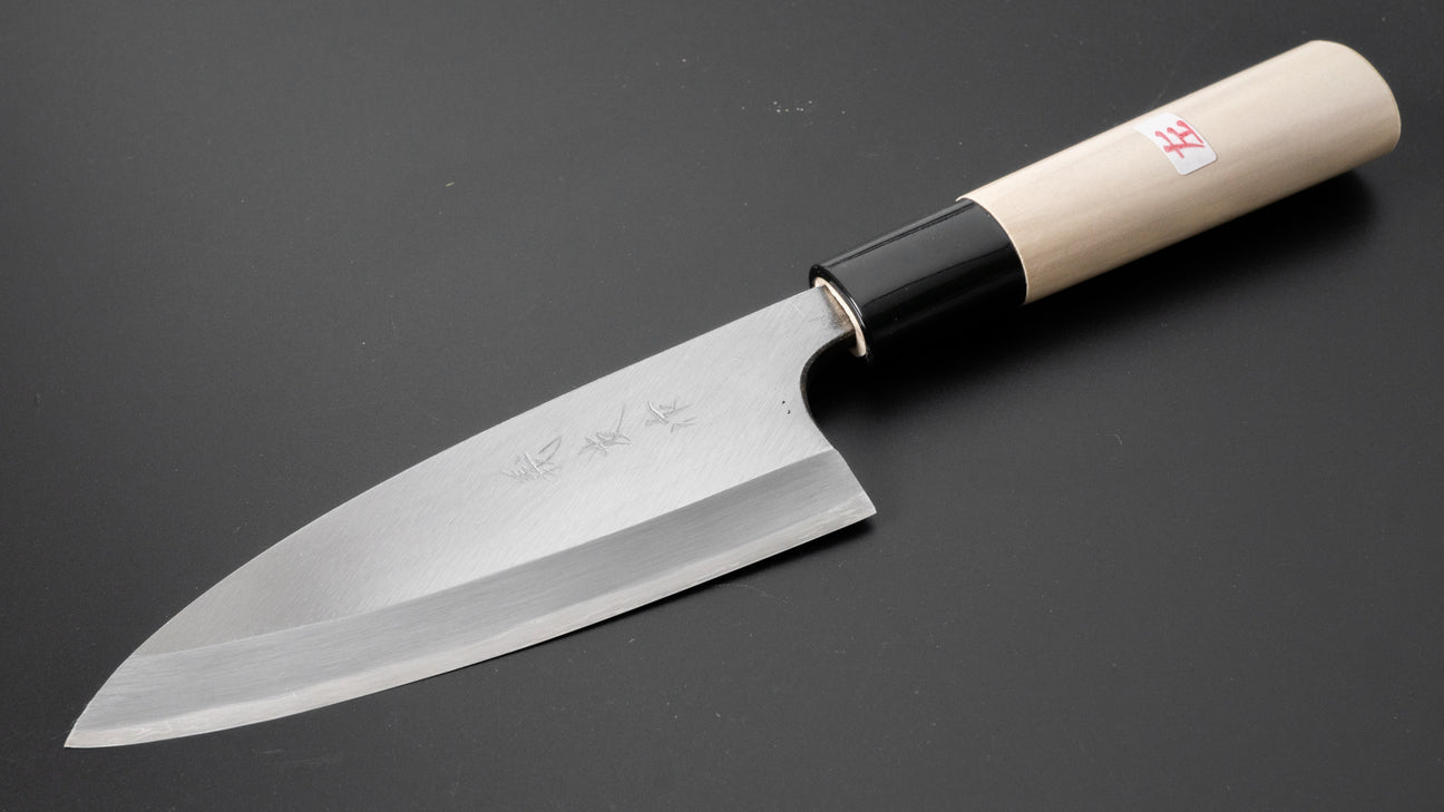 Morihei Yoshitomo Left-Handed Deba 120mm Poplar Handle