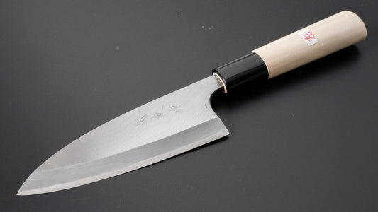 Morihei Yoshitomo Left-Handed Deba 120mm Poplar Handle