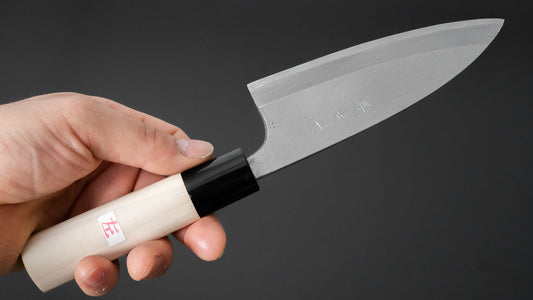 Morihei Yoshitomo Left-Handed Deba 120mm Poplar Handle