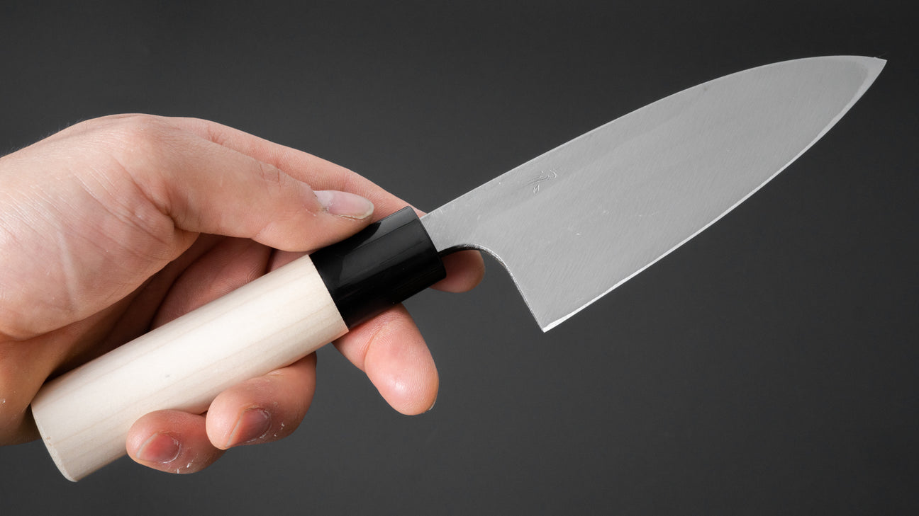 Morihei Yoshitomo Left-Handed Deba 120mm Poplar Handle