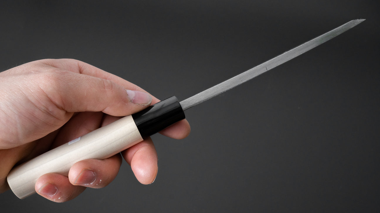 Morihei Yoshitomo Left-Handed Deba 135mm Poplar Handle