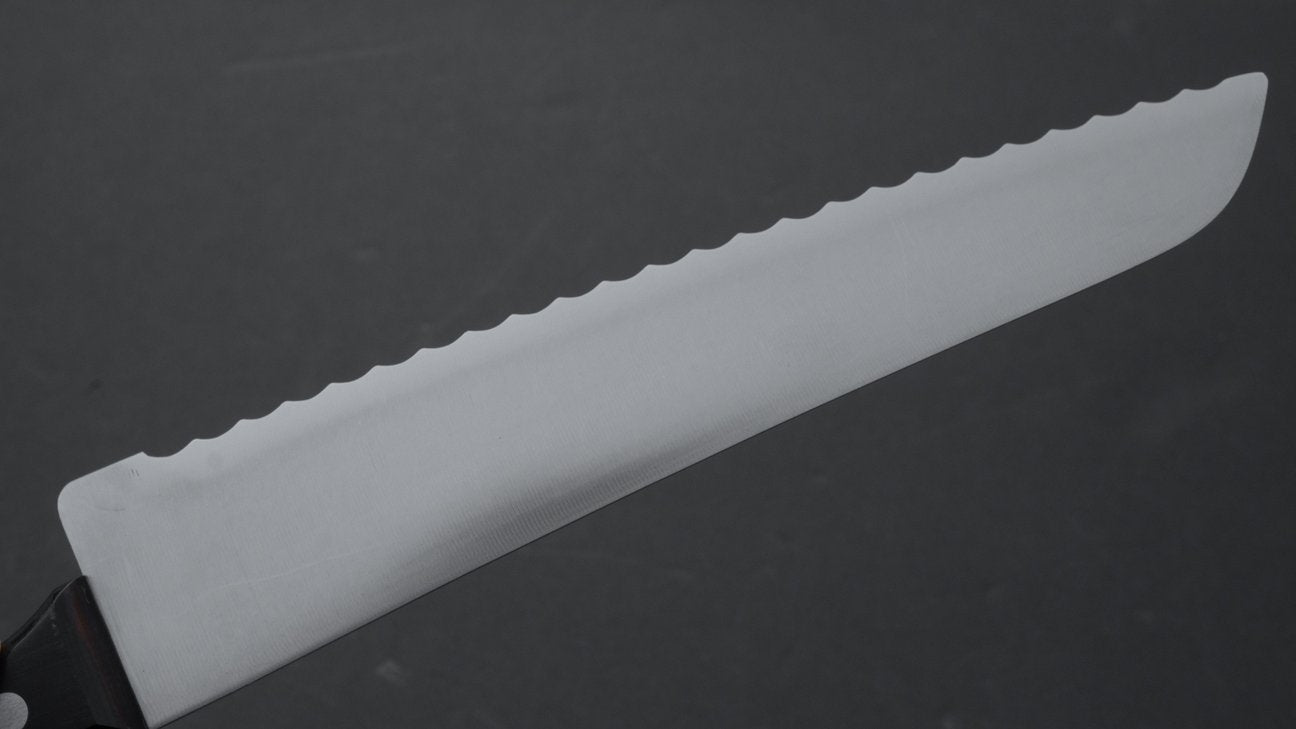 Tsubo Yoshikane Stainless Bread Knife 210mm Pakka Handle