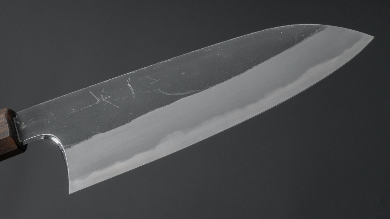 Hitohira Togashi Wit #2 Kurouchi Santoku Tagayasan-handvat