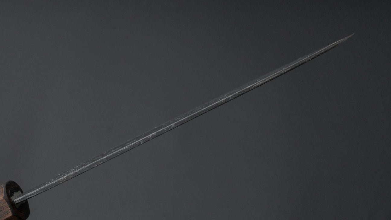 Hitohira Togashi Wit #2 Kurouchi Santoku Tagayasan-handvat