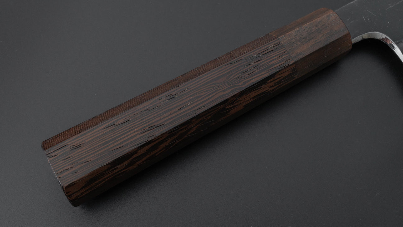 Hitohira Togashi Wit #2 Kurouchi Santoku Tagayasan-handvat