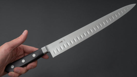 Hitohira FJ VG-1 Sujihiki 270mm Pakka Handle (Granton/Dimpled Edge)