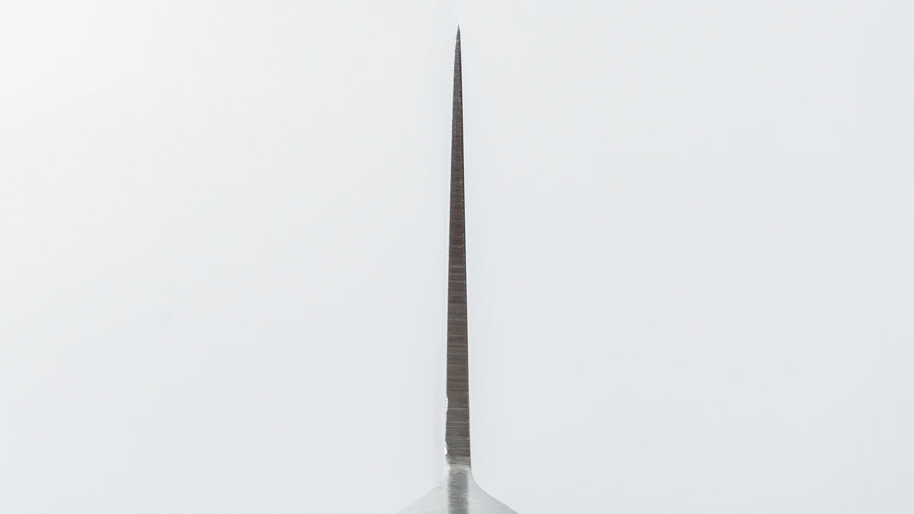 Hitohira FJ VG-1 Gyuto 210mm Pakka Handle (Dimpled edge)