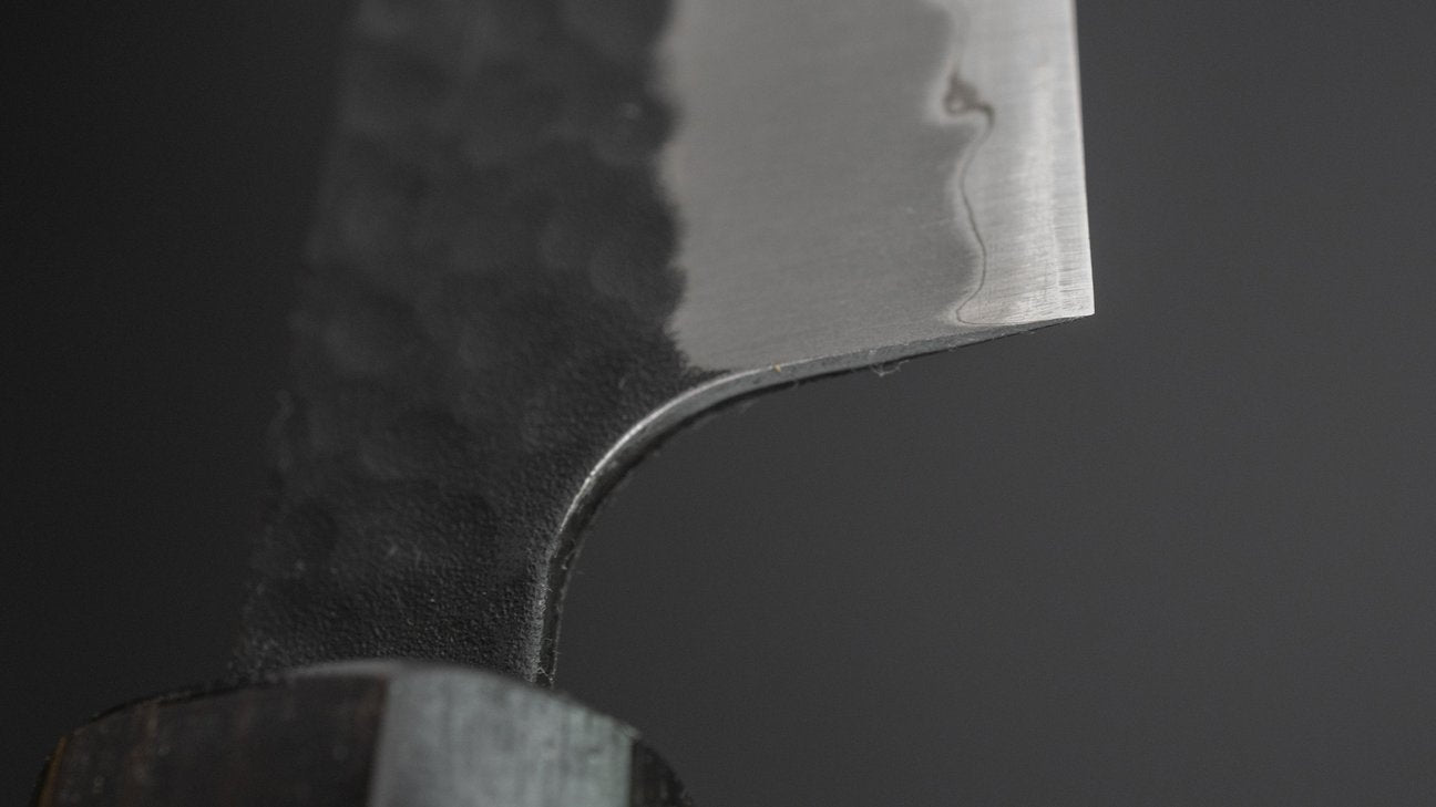 Hitohira Futana SB Kuro Tsuchime Petty 150mm Cherry Wood Handle