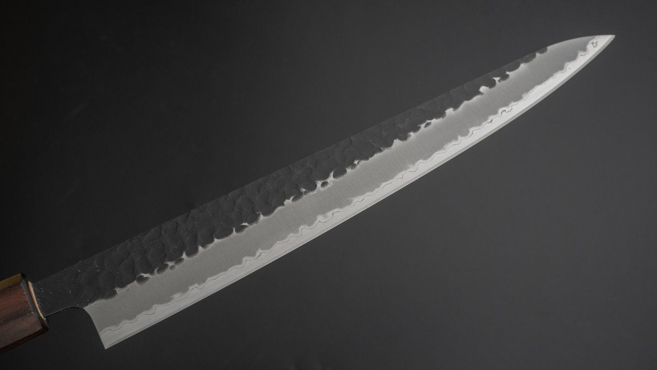 Hitohira Futana SB Kuro Tsuchime Sujihiki 240mm Cherry Wood Handle