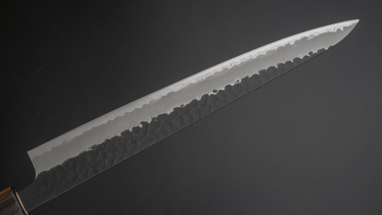 Hitohira Futana SB Kuro Tsuchime Sujihiki 240mm Cherry Wood Handle