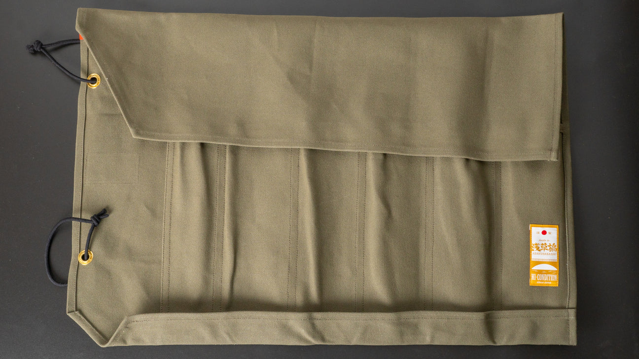HI-CONDITION Hanpu Canvas 6 Pockets Knife Roll OD
