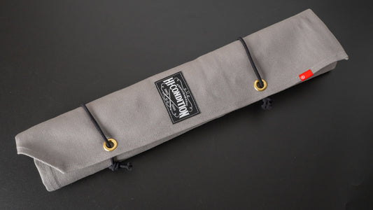 HI-CONDITION Hanpu Canvas 6 Pockets Knife Roll Gray