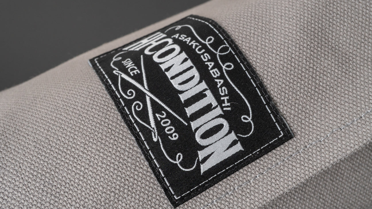 HI-CONDITION Hanpu Canvas 6 Pockets Knife Roll Gray