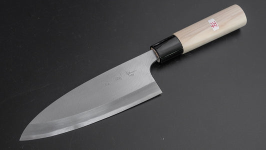 Morihei Yoshitomo Left-Handed Deba 150mm Poplar Handle