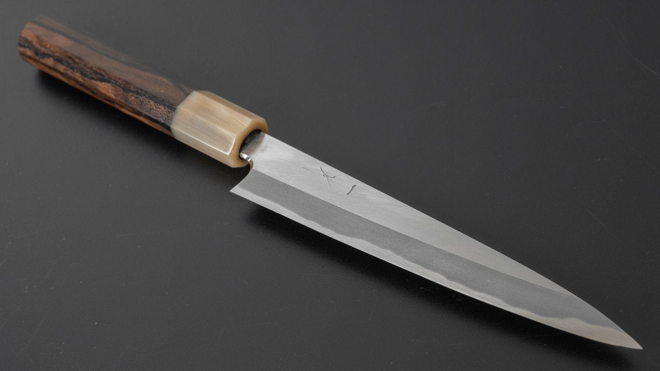 Hitohira Tanaka Kyuzo Blue #1 Migaki Petty 150mm Ziricote Handle