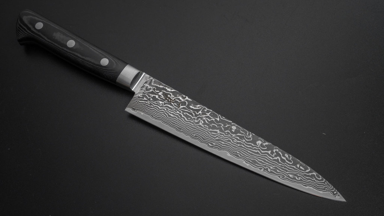 Hitohira FJ SG2 Nickel Damascus Petty 150mm Linen Micarta Handle