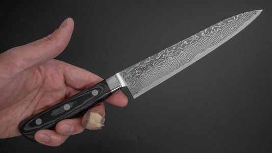 Hitohira FJ SG2 Nickel Damascus Petty 150mm Linen Micarta Handle