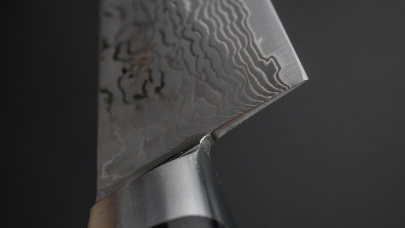 Hitohira FJ SG2 Nickel Damascus Petty 150mm Linen Micarta Handle