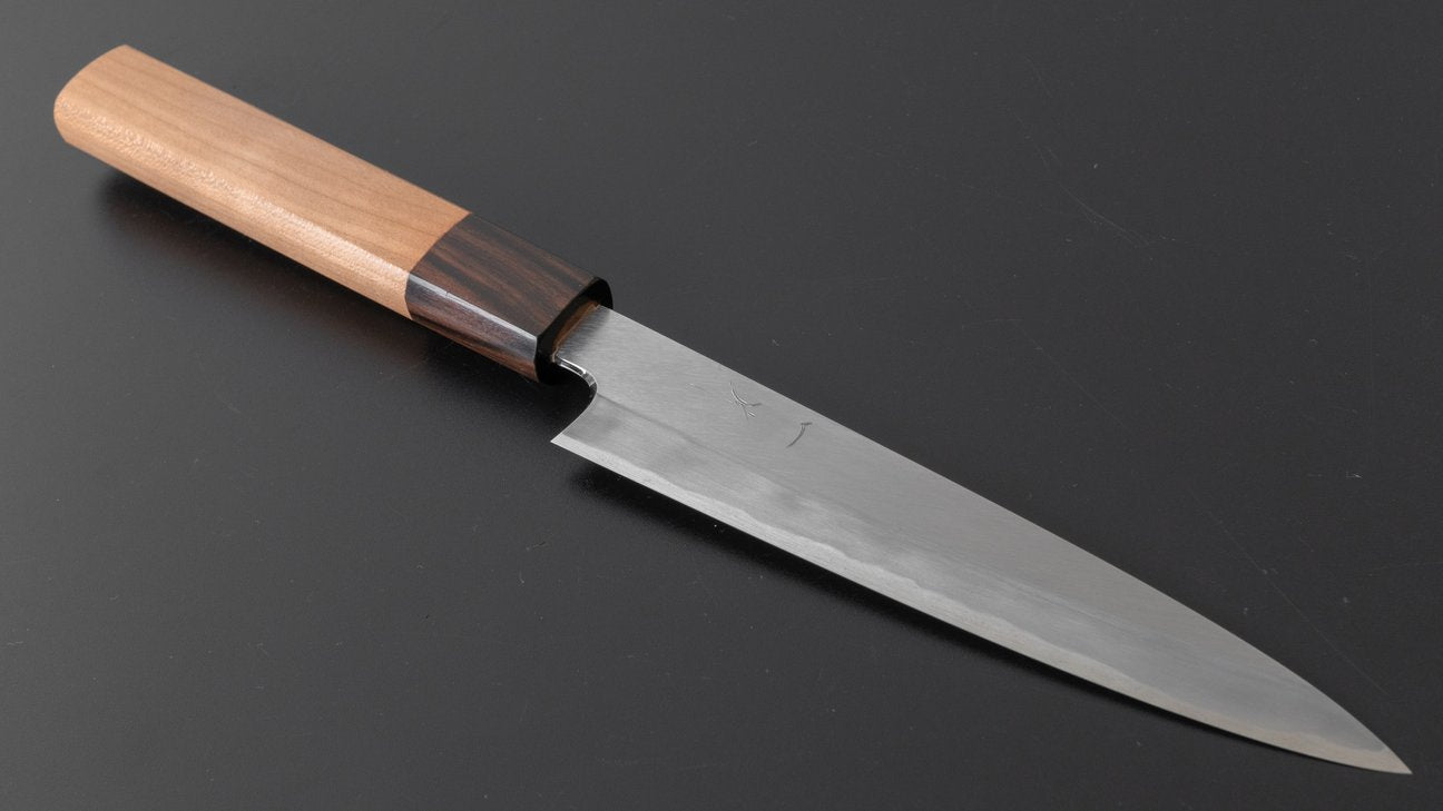 Hitohira Kikuchiyo Kyuzo Wit #2 Migaki Petty 150 mm kersenhouten handvat