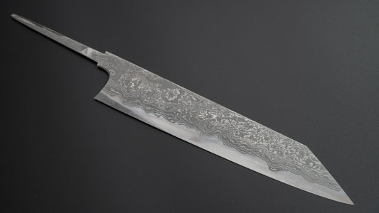 Hitohira Tanaka Yohei Blue #1 Damascus Kiritsuke Gyuto 240 mm (geen handvat / met korting)