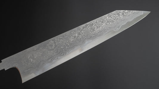 Hitohira Tanaka Yohei Blue #1 Damascus Kiritsuke Gyuto 240 mm (geen handvat / met korting)