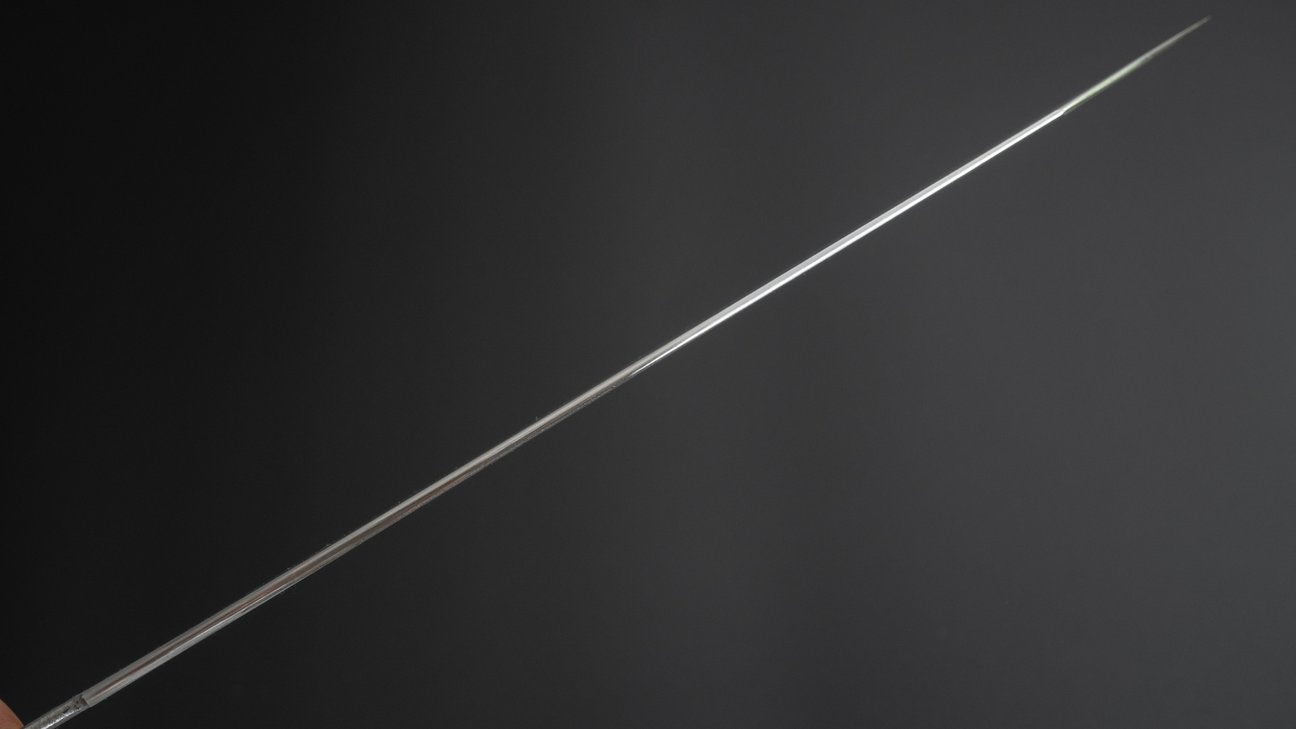 Hitohira Tanaka Yohei Blue #1 Damascus Kiritsuke Gyuto 240 mm (geen handvat / met korting)