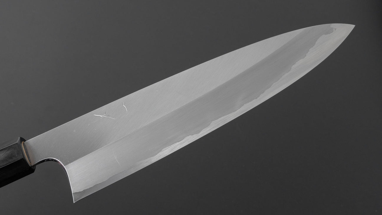 Hitohira Togashi Wit #1 Roestvrij bekleed Gyuto 210 mm Ho houten handvat