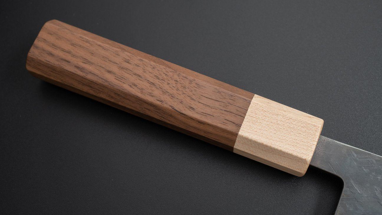 Hitohira TD Blue #2 Stainless Clad Kurouchi Santoku 165mm Walnut Handle