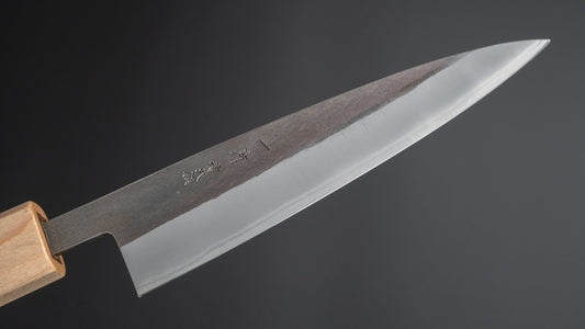 Hitohira TD Blue #2 Stainless Clad Kurouchi Petty 135mm Walnut Handle