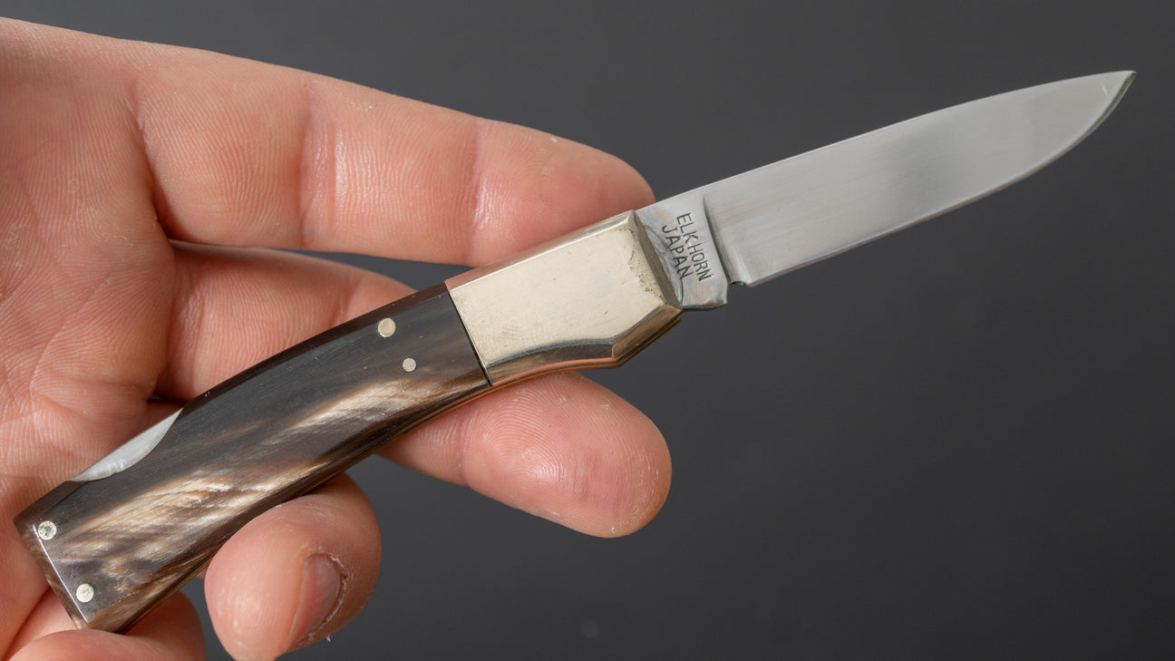 Taylor Cutlery FALCON Folding Knife 55mm Elk Horn Handle