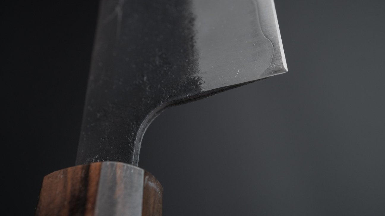 Hitohira Futana SB Kuro Nashiji Kiritsuke Gyuto 210 mm kersenhouten handvat 