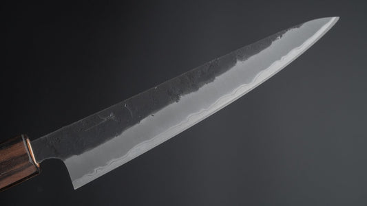 Hitohira Futana SB Kuro Nashiji Petty 150mm Cherry Wood Handle