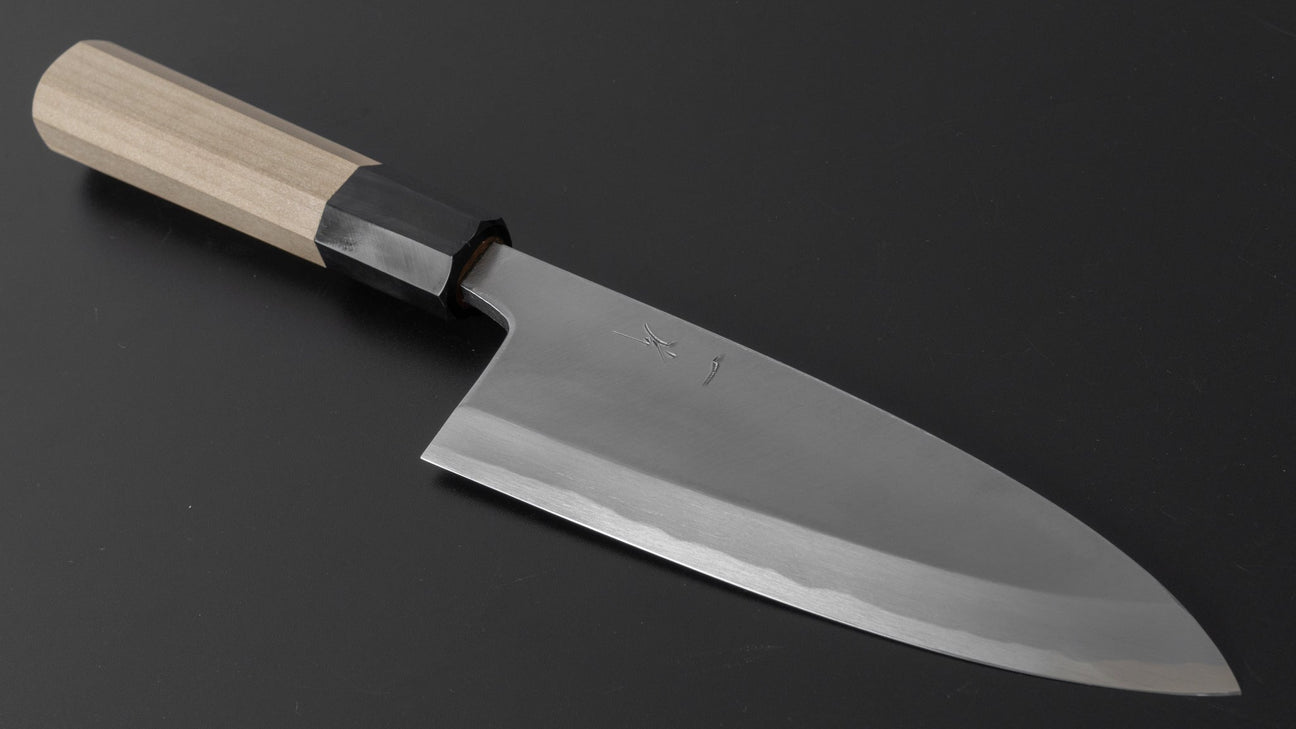 Hitohira Kikuchiyo Manzo Blue #2 Deba 150mm Ho Wood Handle (Saya)