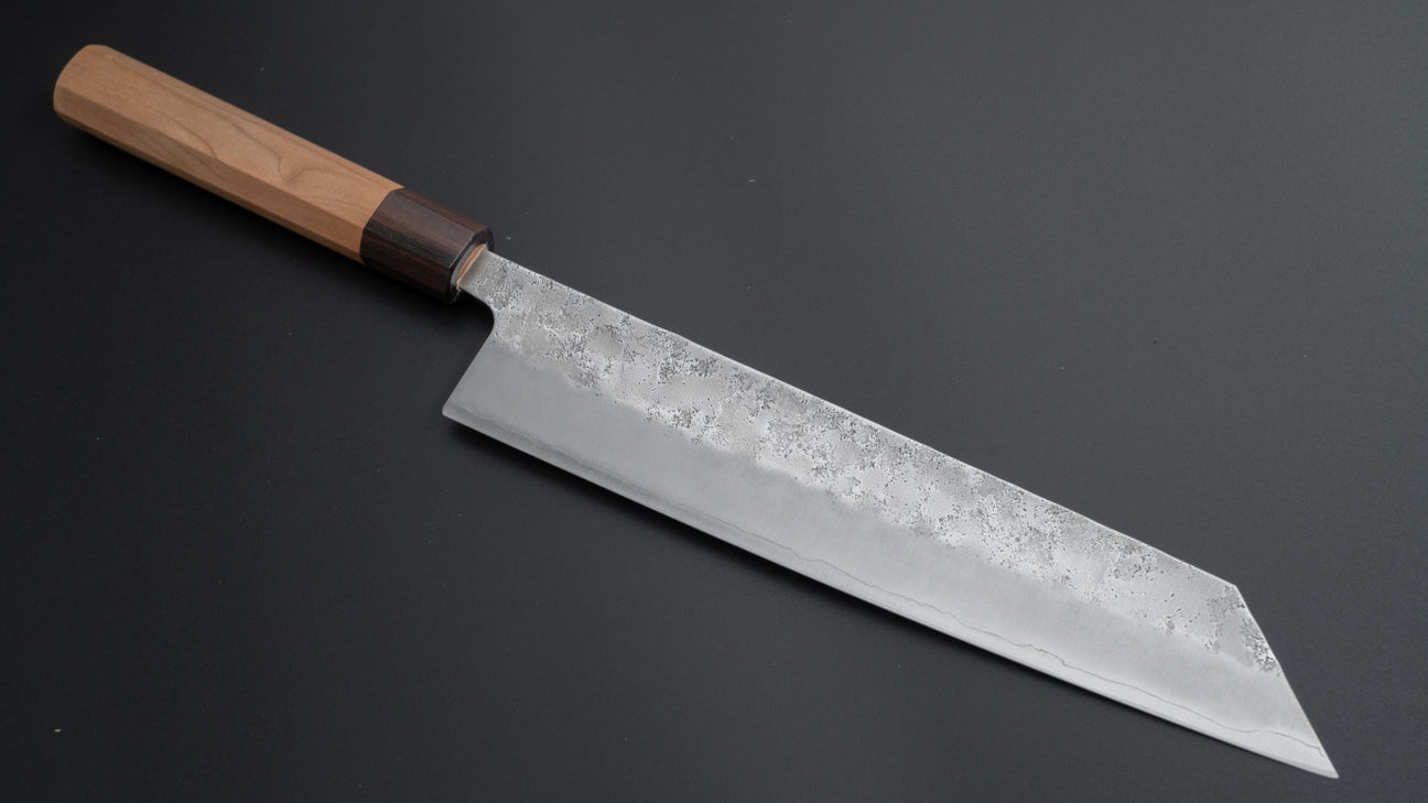 Hitohira Futana S3 Nashiji Kiritsuke Gyuto 240mm Cherry Wood Handle