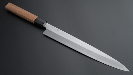 Hitohira Kikuchiyo Manzo White #3 Yanagiba 240mm Walnut Handle (Saya)
