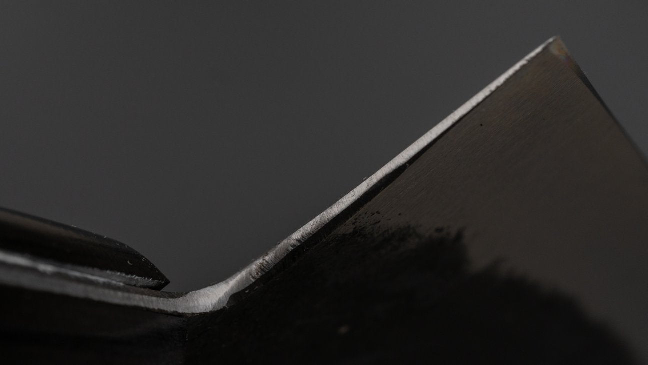 Morihei Hisamoto Kurouchi Wit #1 Gyuto 180 mm Pakka-handvat (geen bolster)