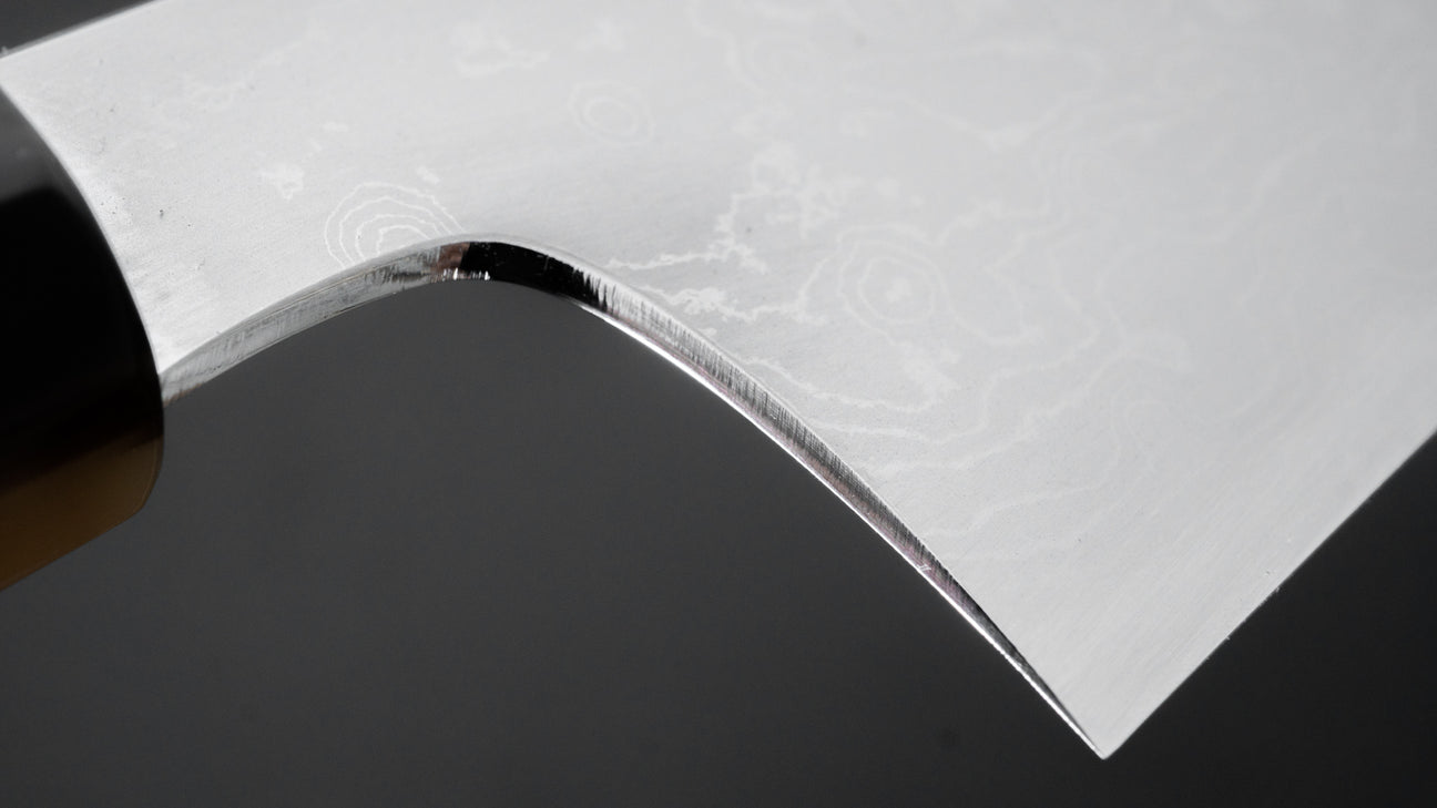 Hitohira Togashi White #1 Damascus Gyuto 240mm Ebony Handle